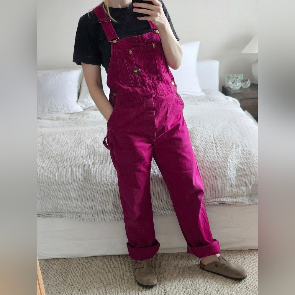 Vintage Big Smith Fuchsia Overalls